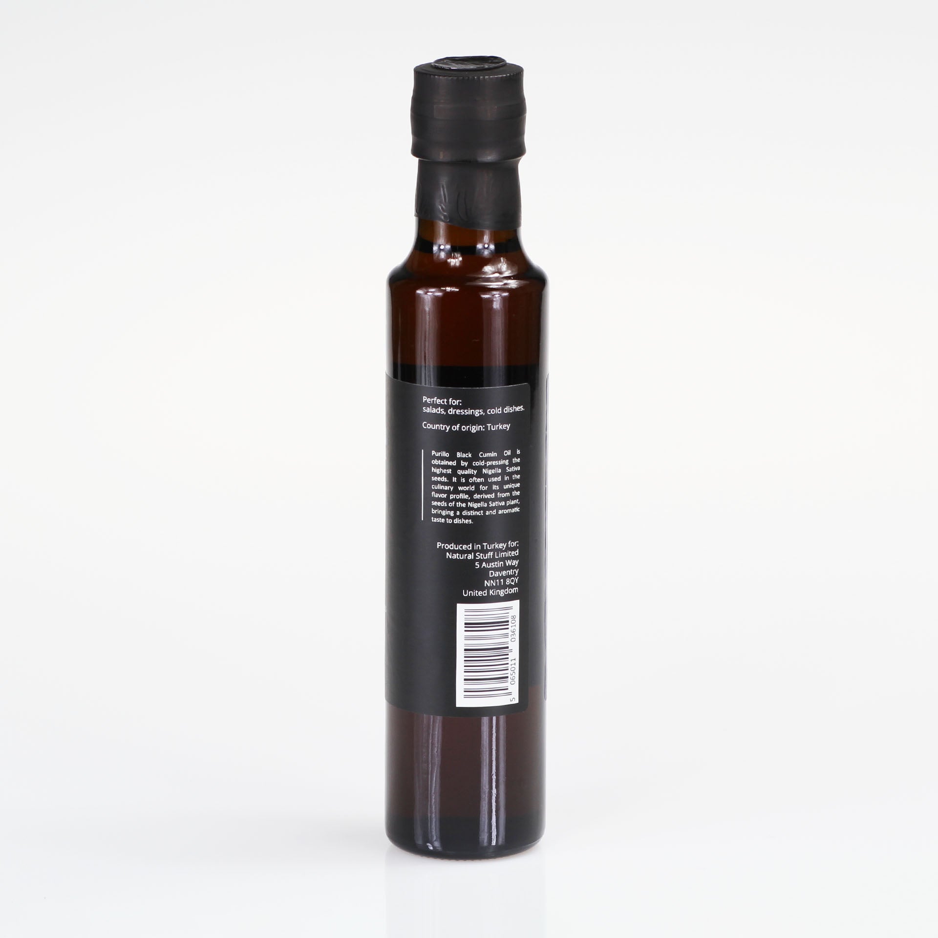 Black Cumin oil - Black Seed oil (Nigella Sativa) - cold pressed - unrefined - Premium - Purillo