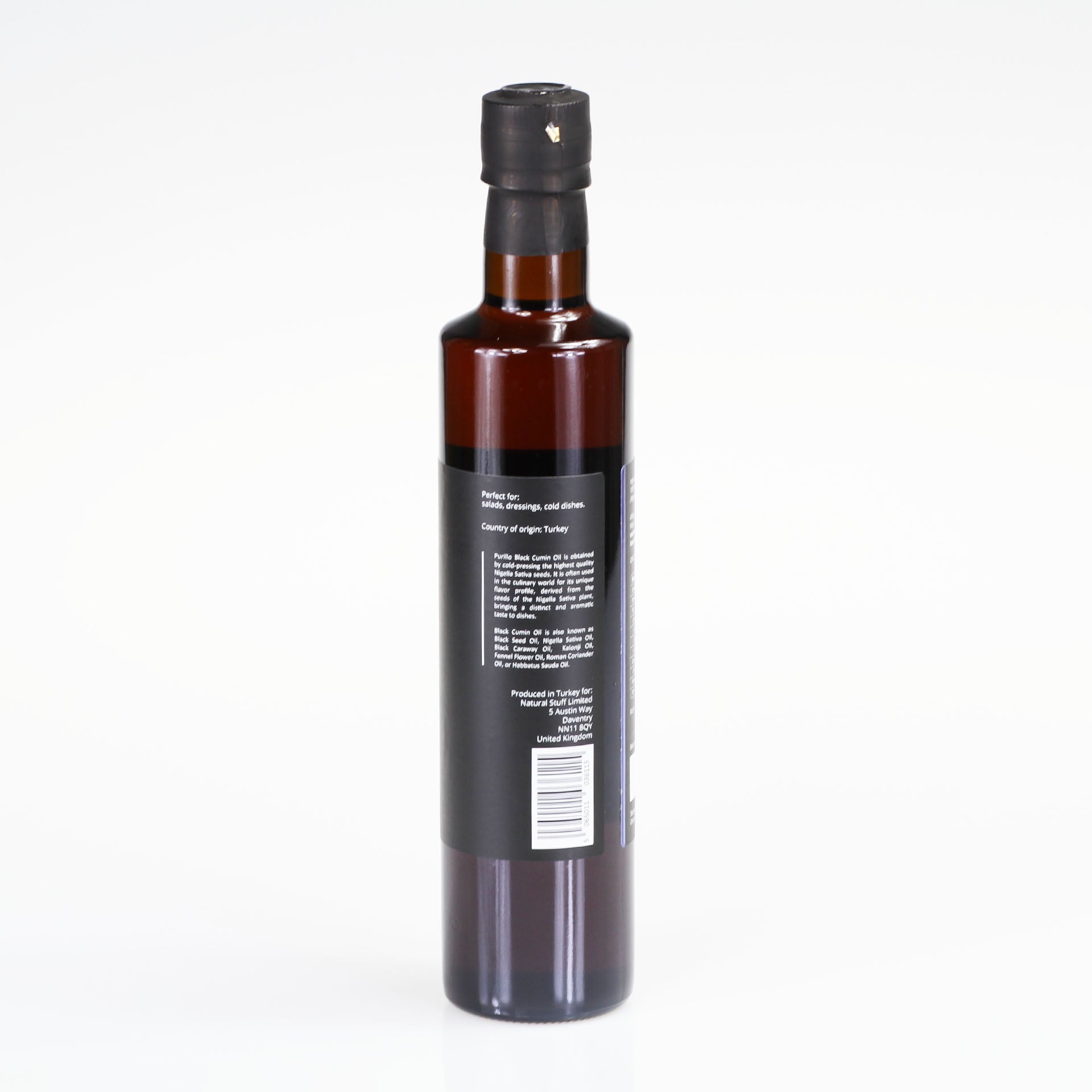 Black Cumin oil - Black Seed oil (Nigella Sativa) - cold pressed - unrefined - Premium - Purillo