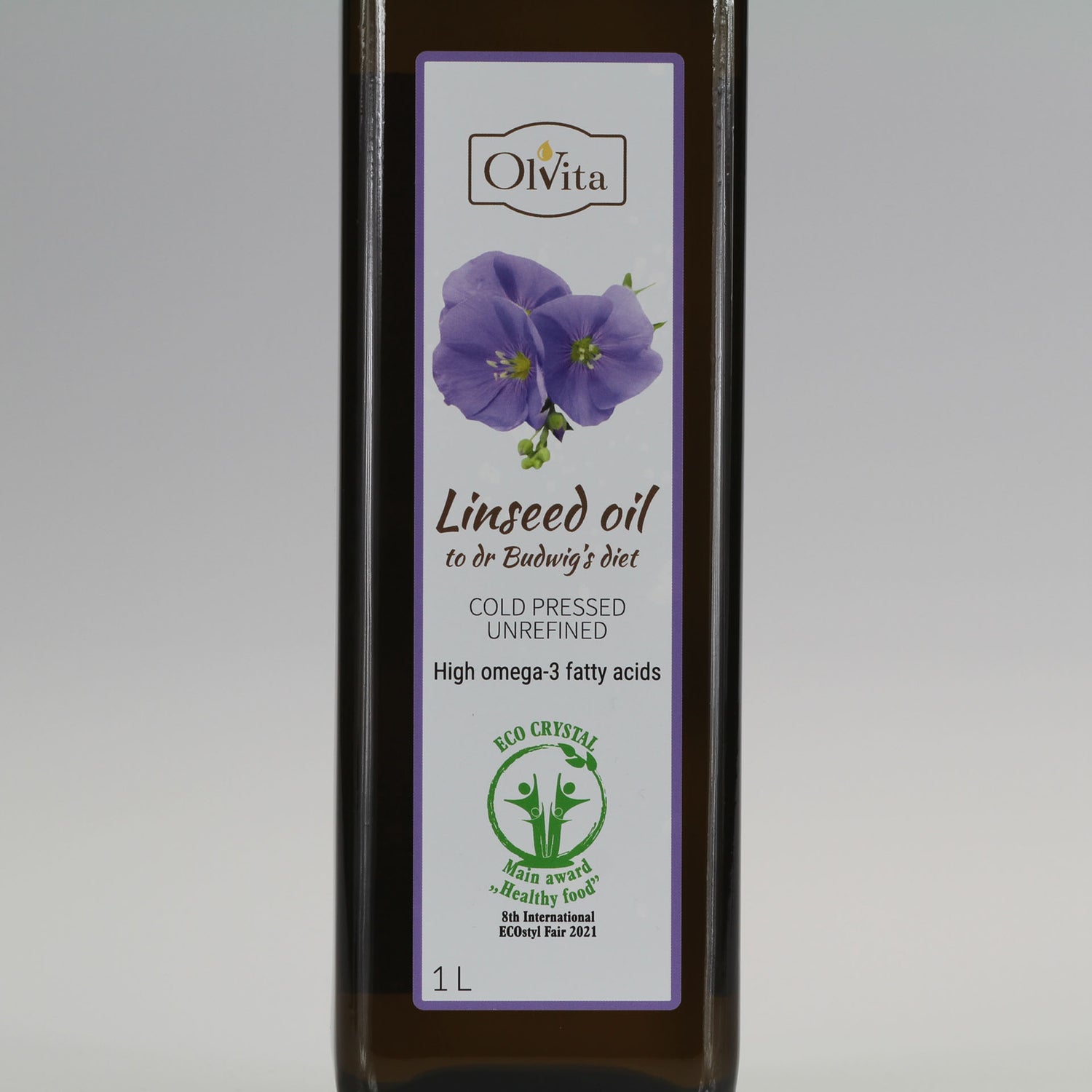 Linseed / Flaxseed oil for Dr Budwig diet, cold-pressed and crude Ol’Vita