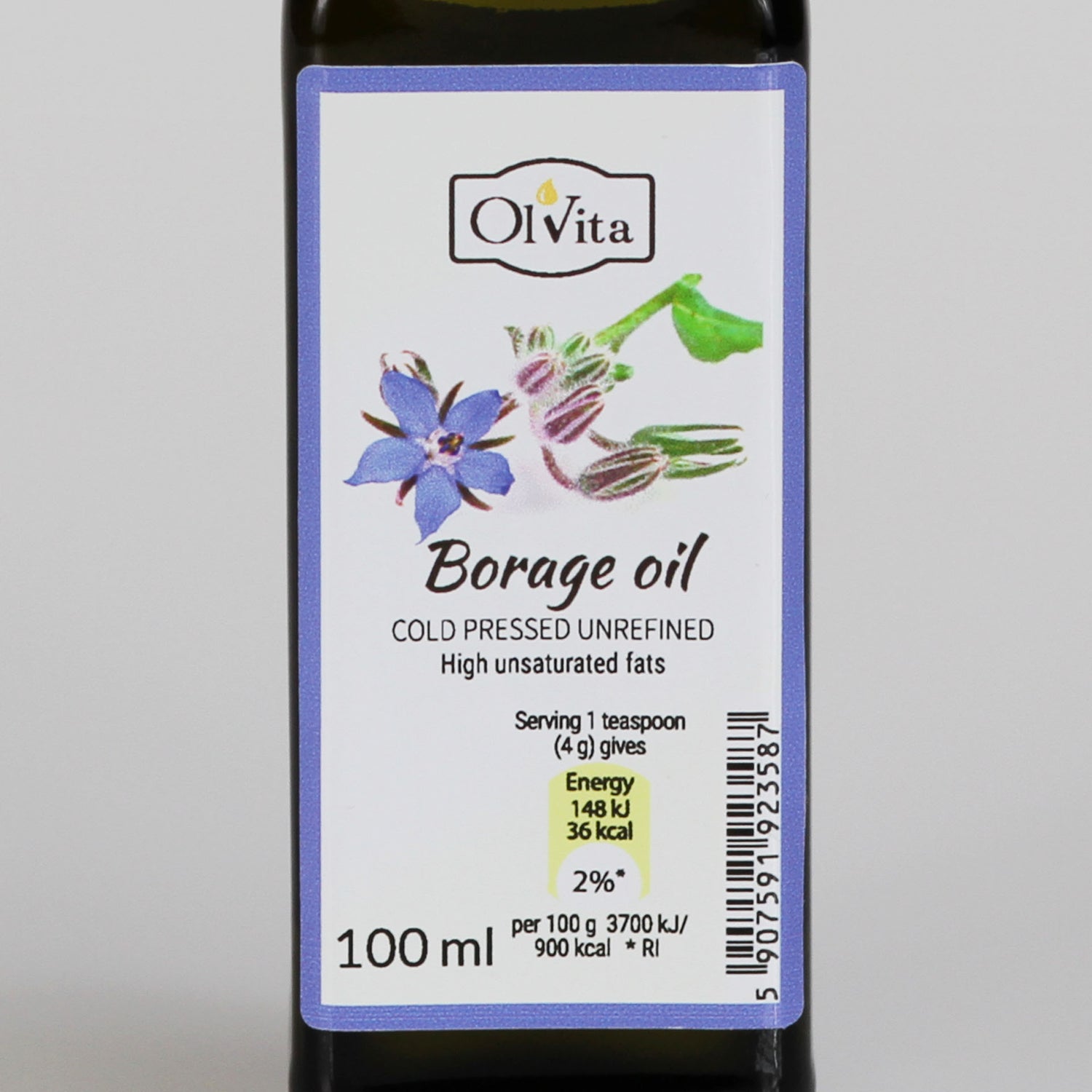 Borage seed oil - Unrefined, Cold Pressed, Ol&
