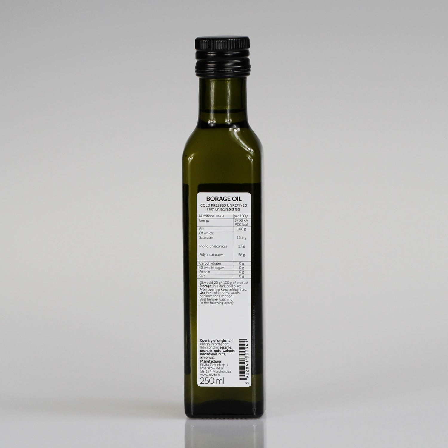 Borage seed oil - Unrefined, Cold Pressed, Ol&