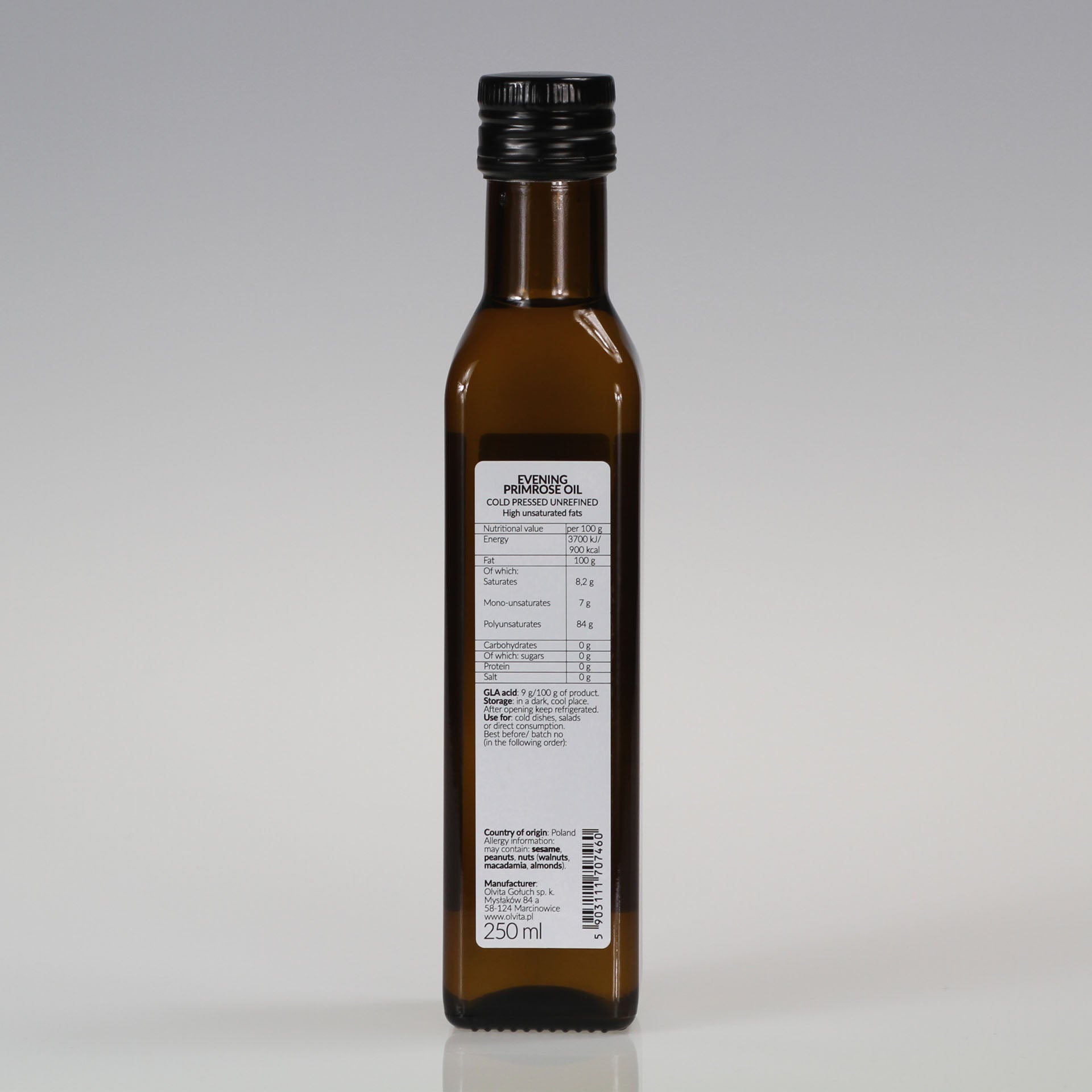 Evening Primrose Oil - cold pressed, unrefined Ol&