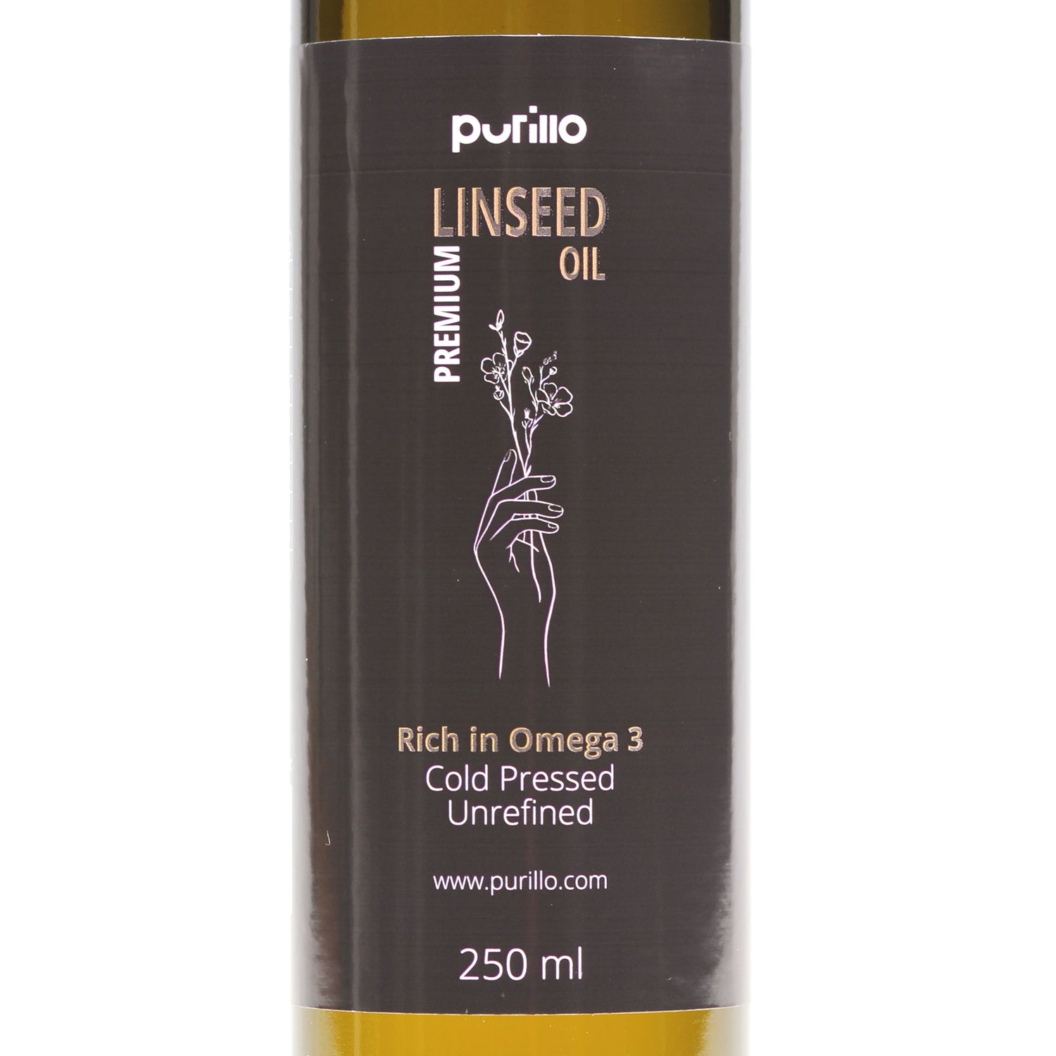 Linseed oil, cold-pressed, unrefined - Purillo