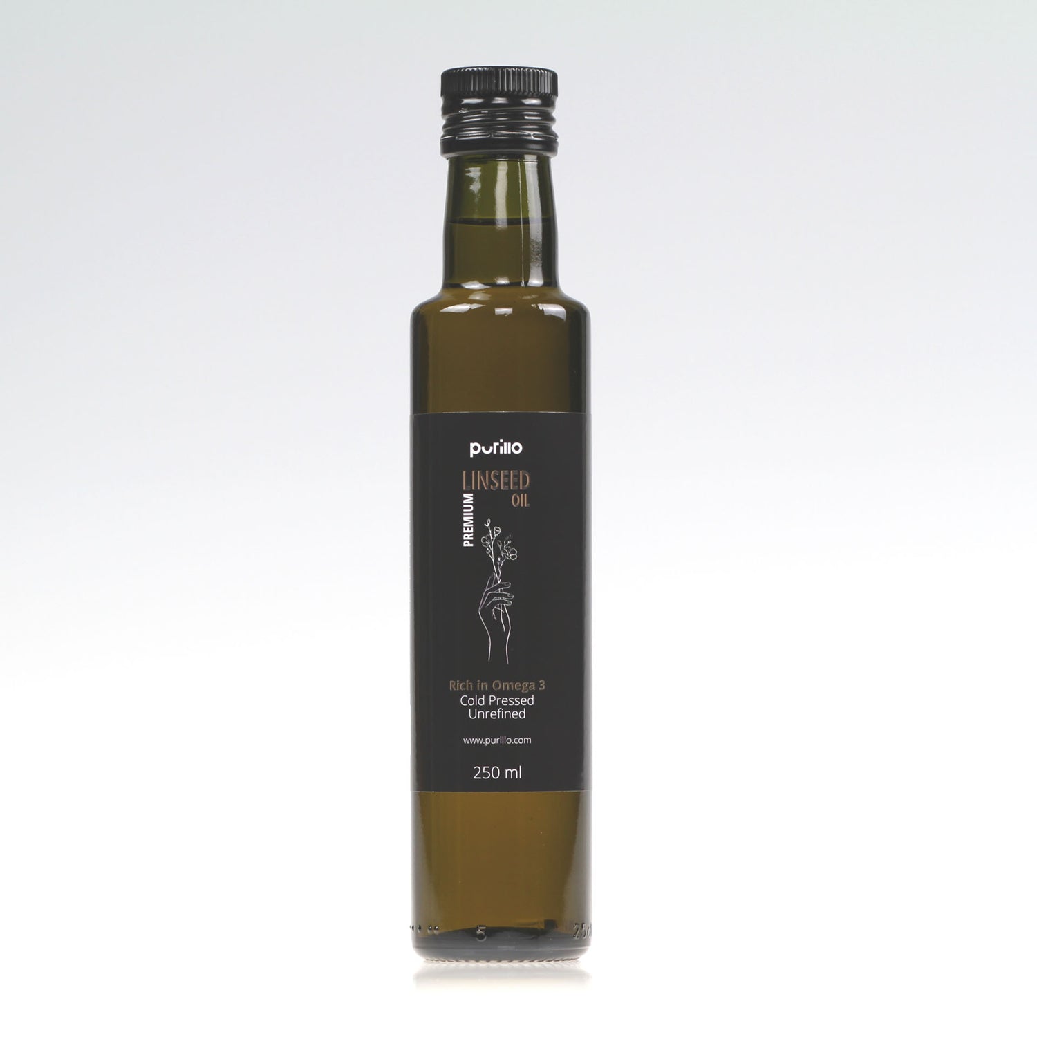 Linseed oil, cold-pressed, unrefined - Purillo