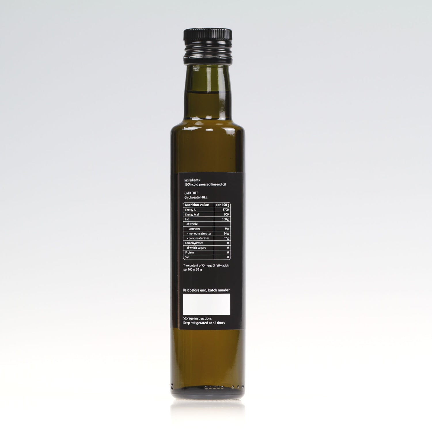 Linseed oil, cold-pressed, unrefined - Purillo