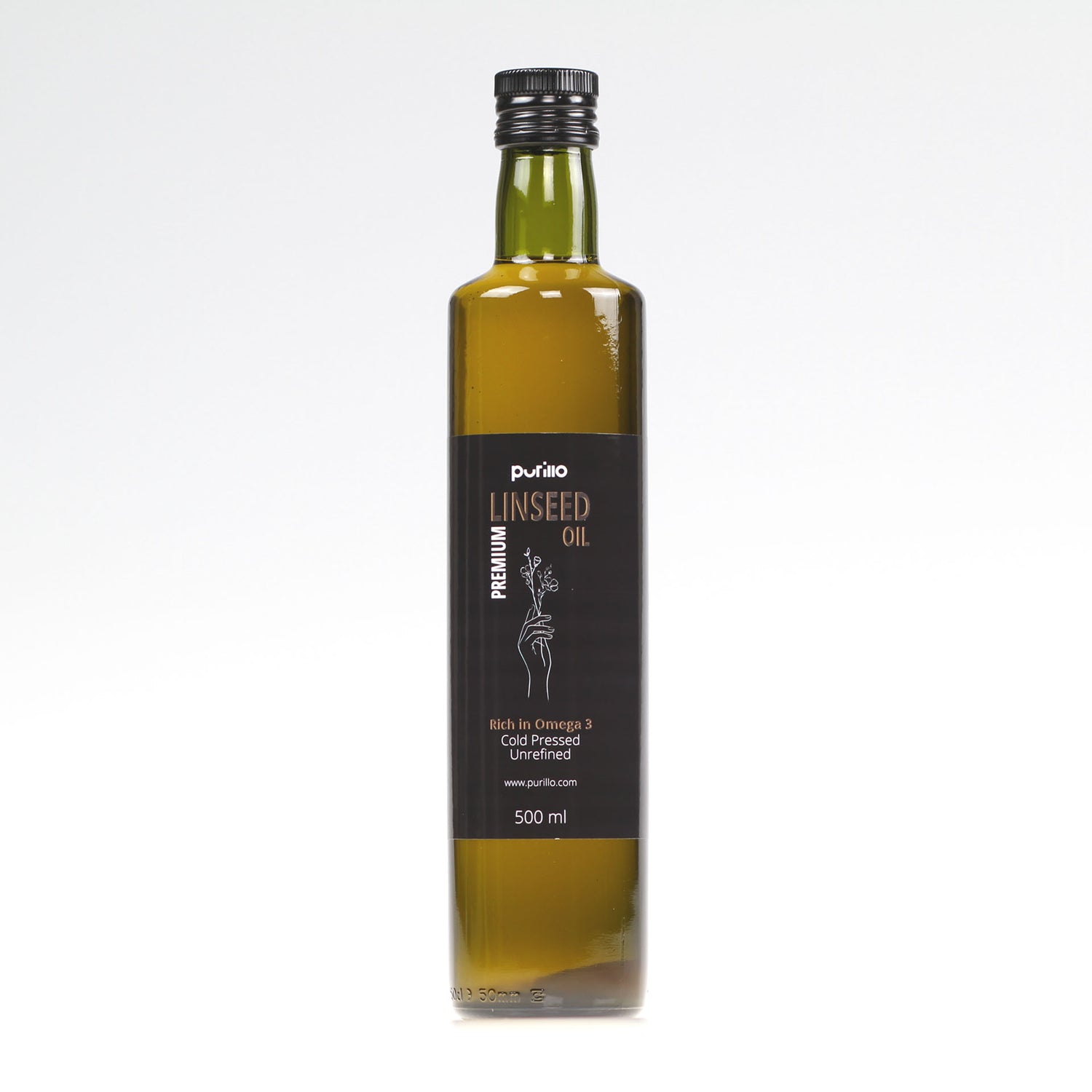 Linseed oil, cold-pressed, unrefined - Purillo