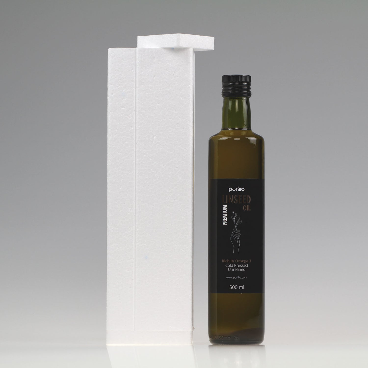 Linseed oil, cold-pressed, unrefined - Purillo