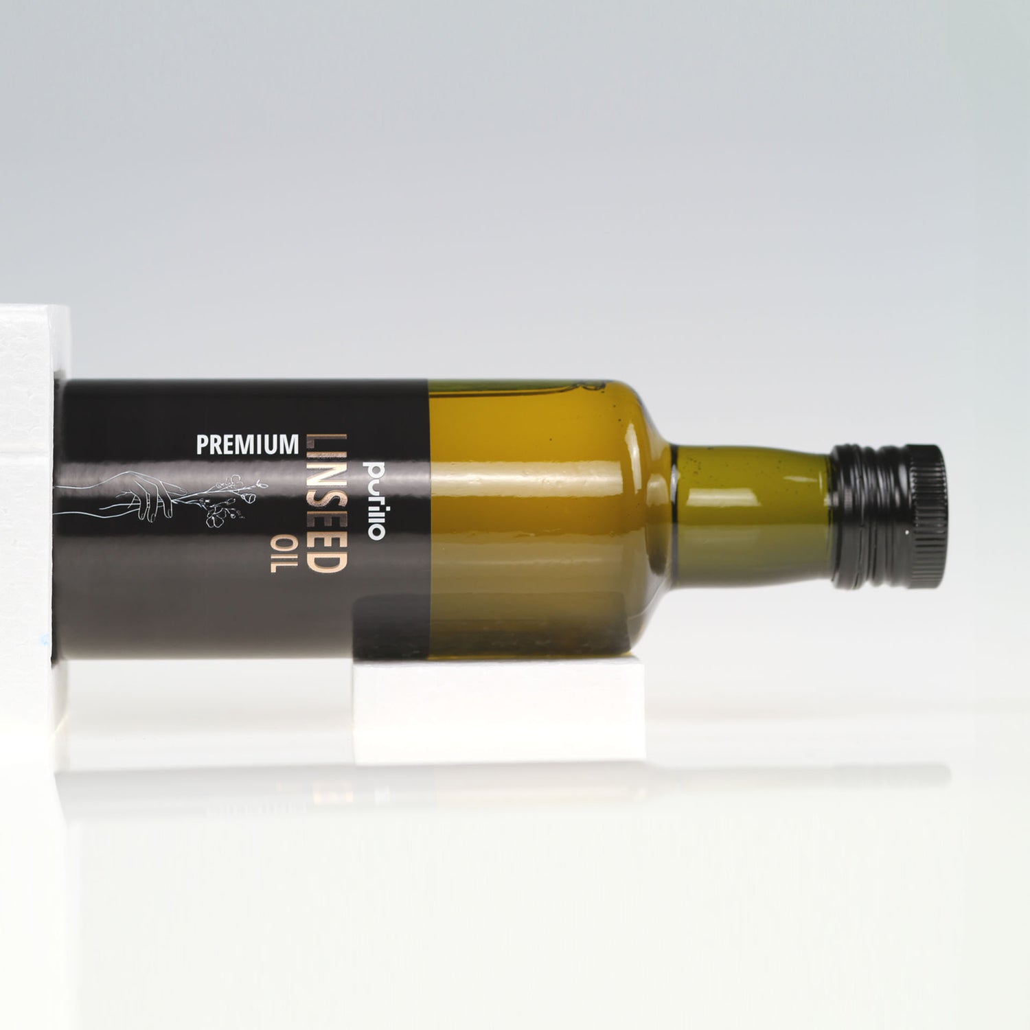 Linseed oil, cold-pressed, unrefined - Purillo