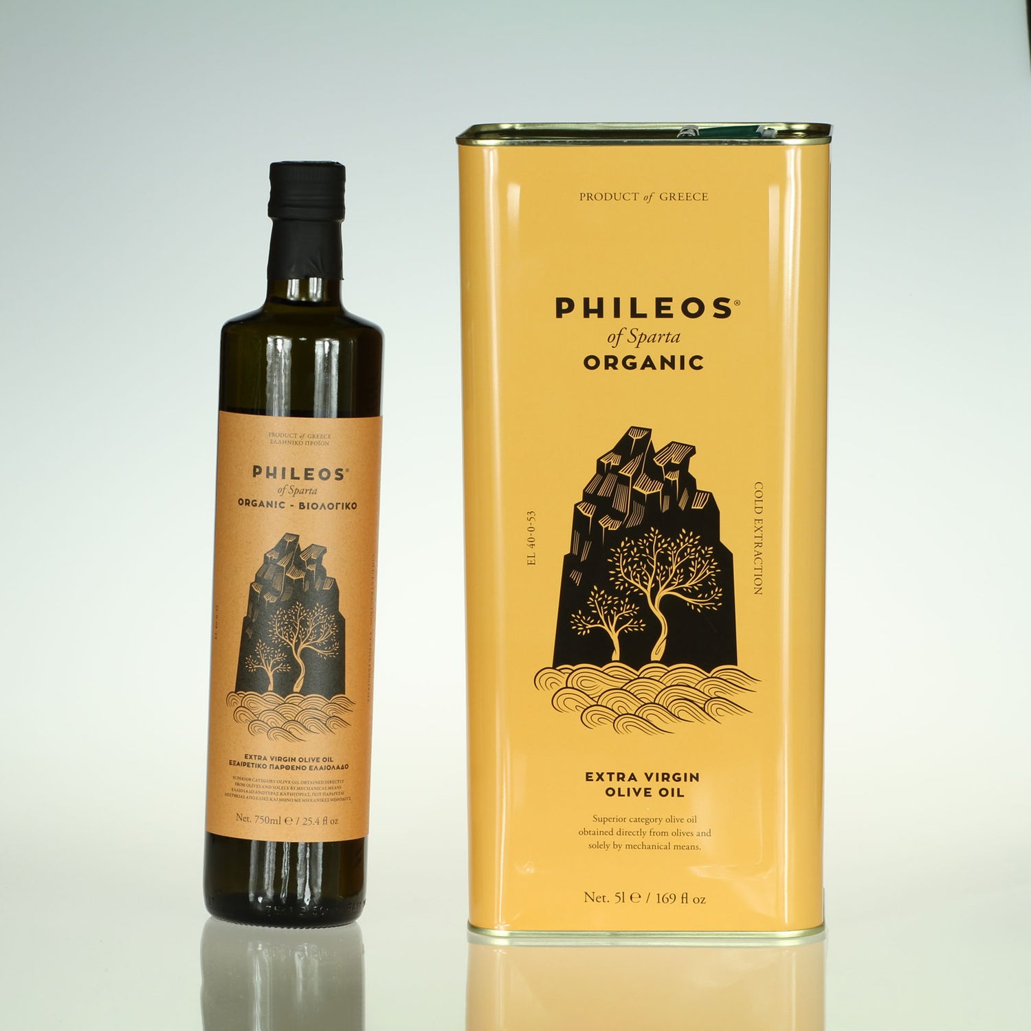Olive Oil - Organic - Extra Virgin, Phileos of Sparta, Greece