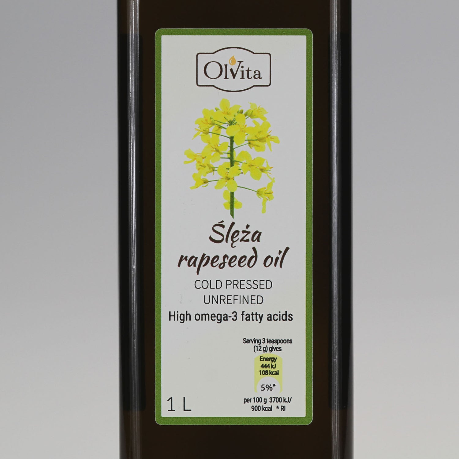 Rapeseed oil, cold-pressed and crude Ol’Vita