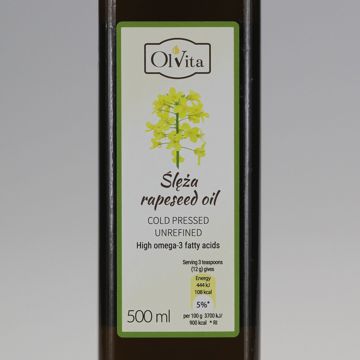 Rapeseed oil, cold-pressed and crude Ol’Vita