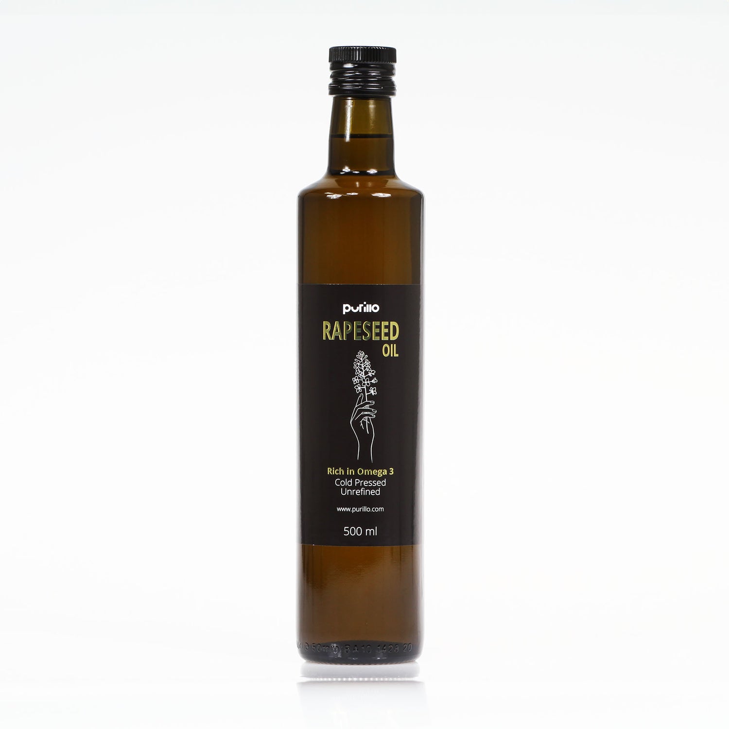 Rapeseed oil, cold-pressed, unrefined - Purillo
