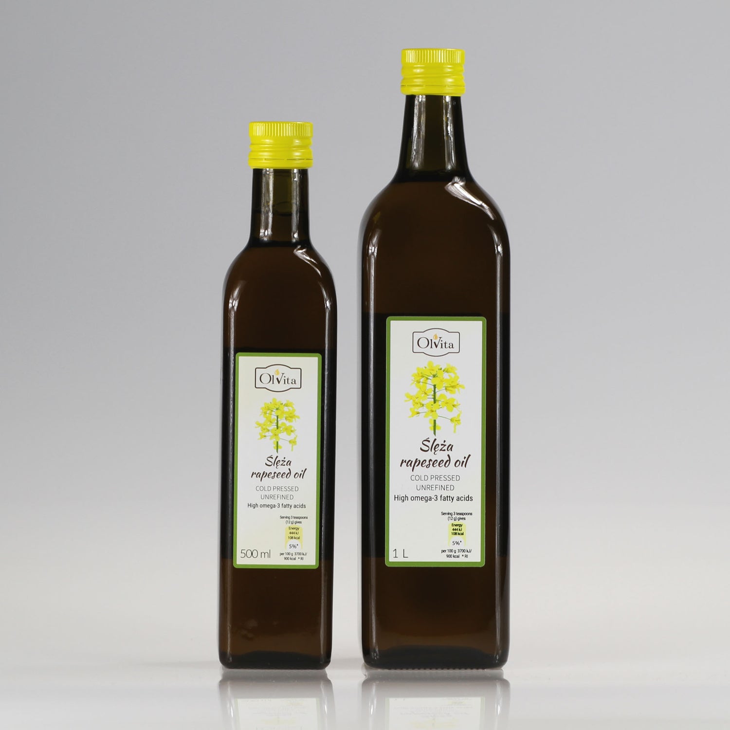 Rapeseed oil, cold-pressed and crude Ol’Vita
