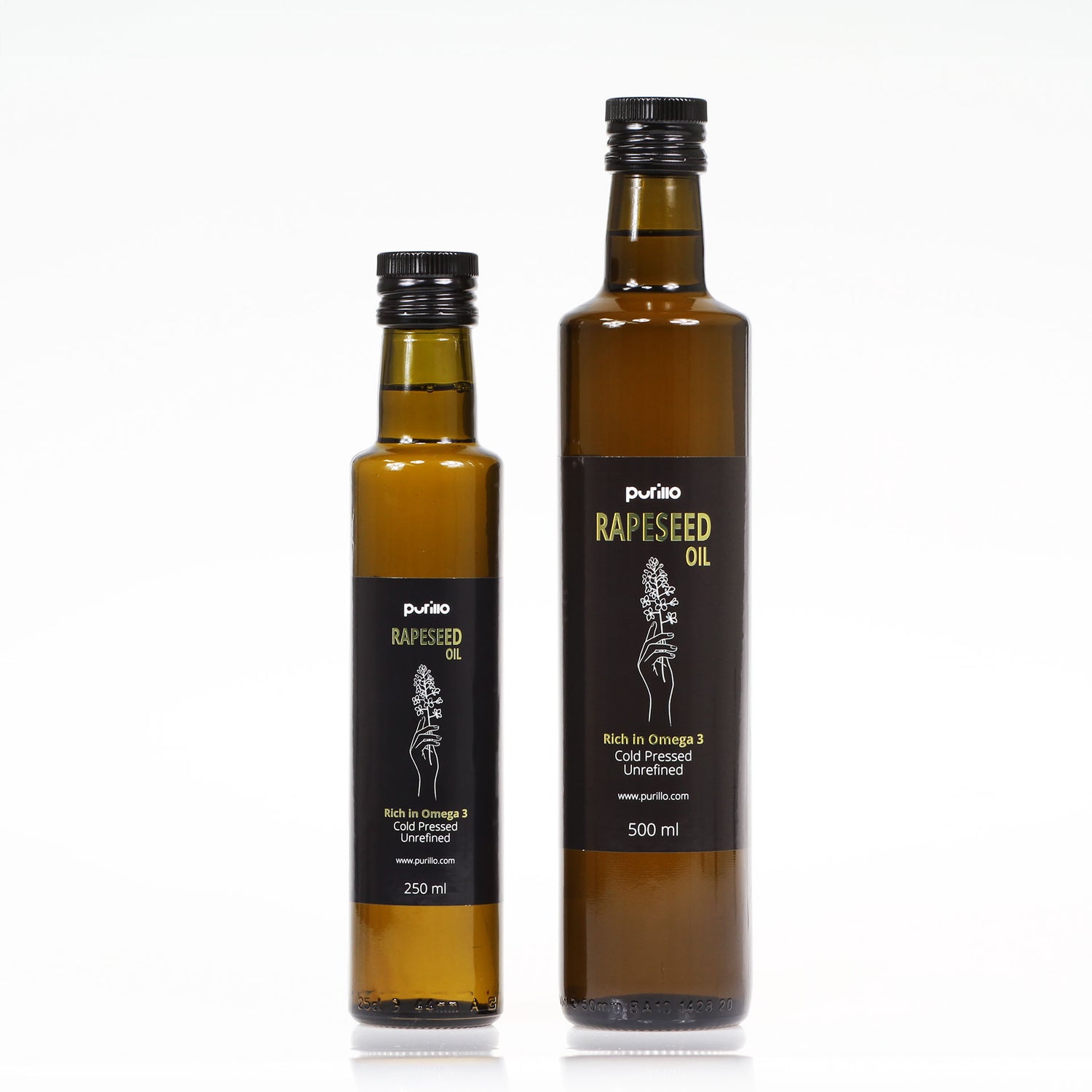 Rapeseed oil, cold-pressed, unrefined - Purillo