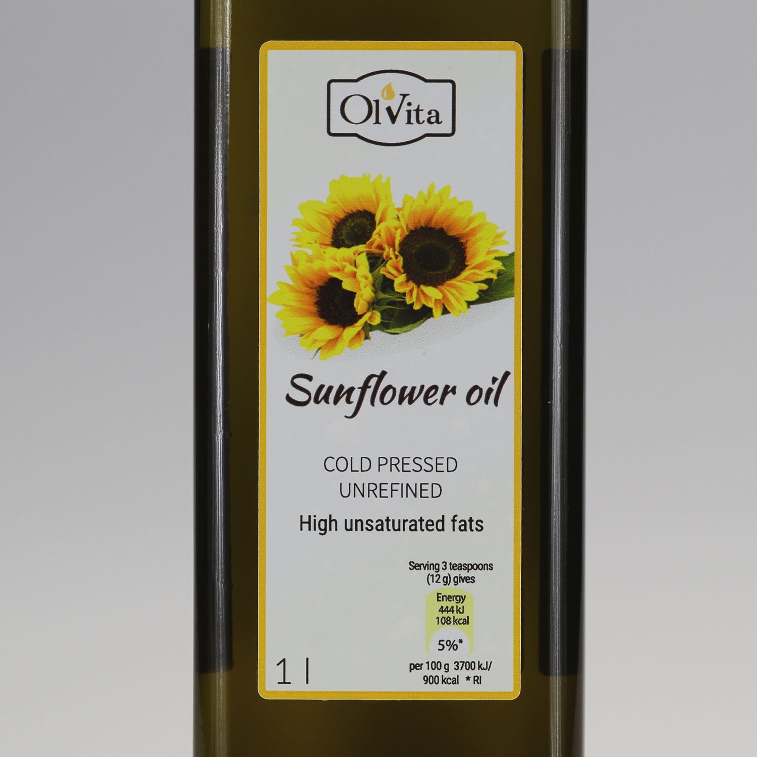 Sunflower oil, cold-pressed and crude Ol’Vita