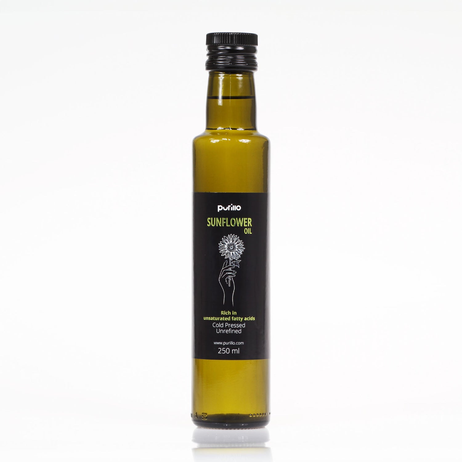 Sunflower oil, cold-pressed, unrefined - Purillo