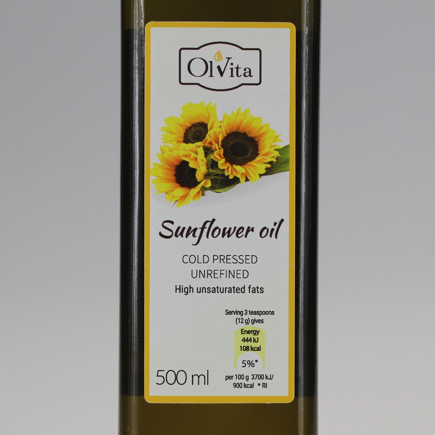 Sunflower oil, cold-pressed and crude Ol’Vita