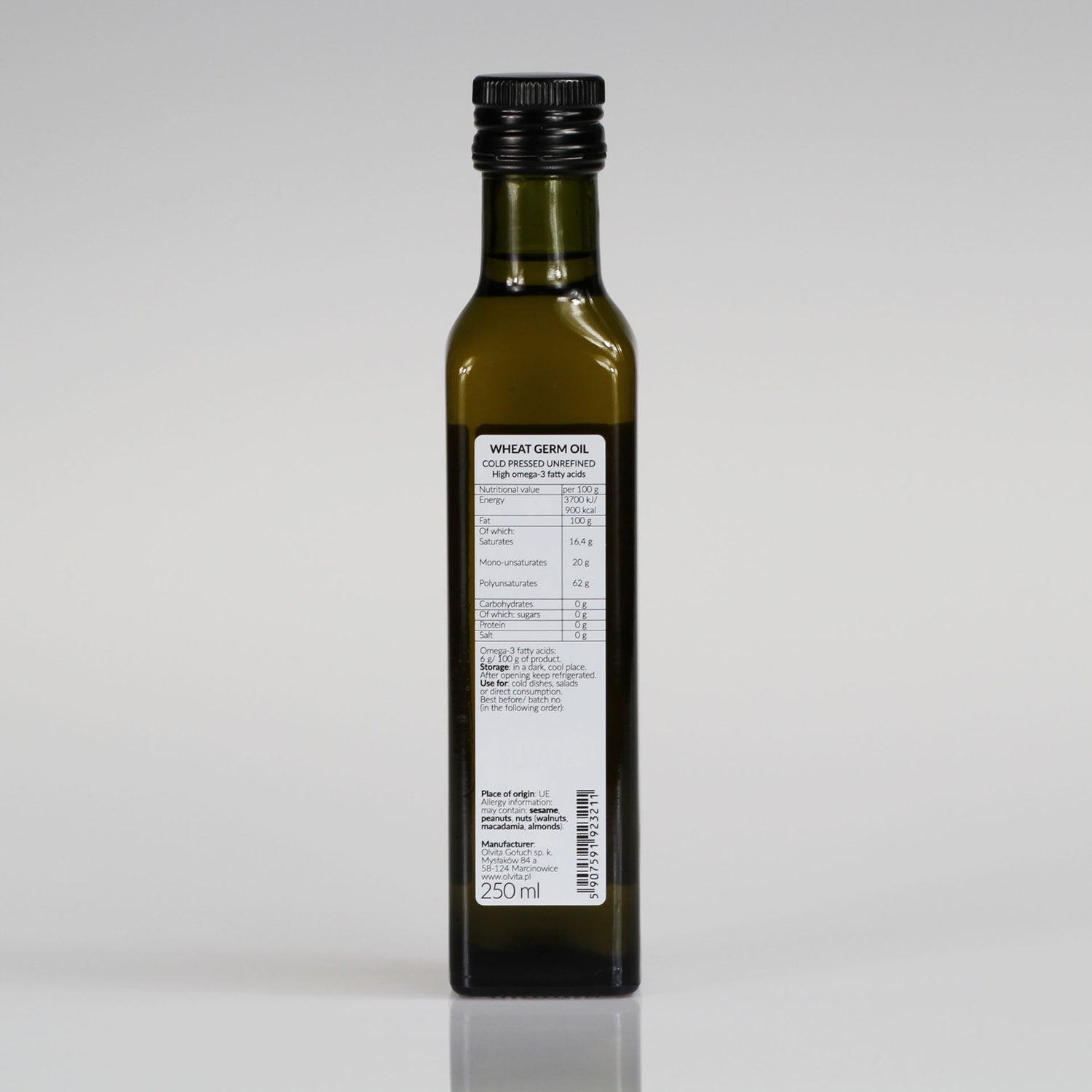 Wheat Germ Oil, cold-pressed and crude Ol’Vita