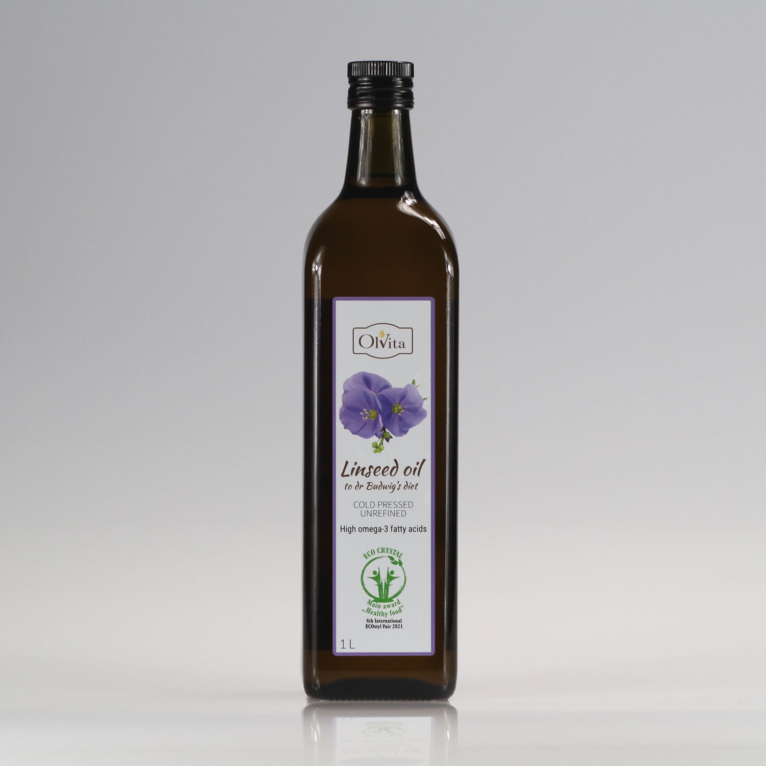 Linseed / Flaxseed oil for Dr Budwig diet, cold-pressed and crude Ol’Vita