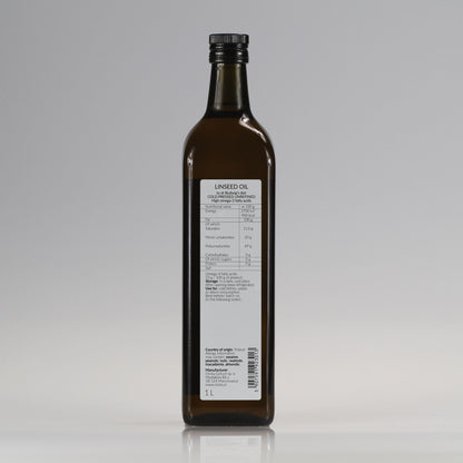Linseed / Flaxseed oil for Dr Budwig diet, cold-pressed and crude Ol’Vita