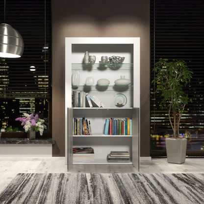 Display Cabinet – 170cm – High Gloss Doors – LED or Non-LED – Modern Showcase Sideboard – LUNARO