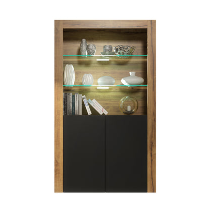 Display Cabinet – 170cm – High Gloss Doors – LED or Non-LED – Modern Showcase Sideboard – LUNARO