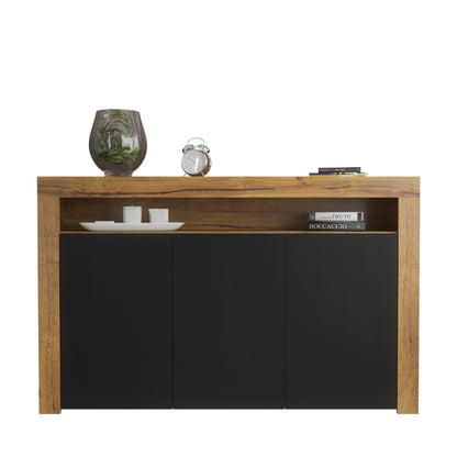 Sideboard Cabinet – 155cm – High Gloss Doors – LED or Non-LED – Modern Storage Unit – LUNARO