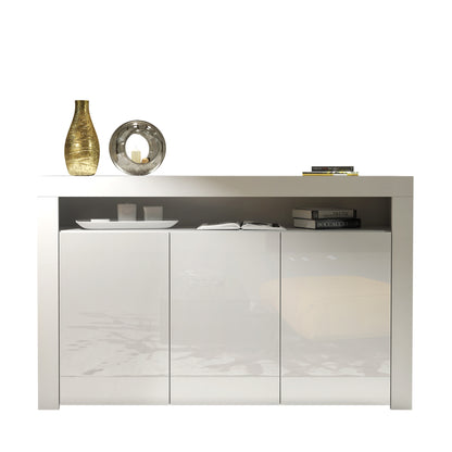Sideboard Cabinet – 155cm – High Gloss Doors – LED or Non-LED – Modern Storage Unit – LUNARO