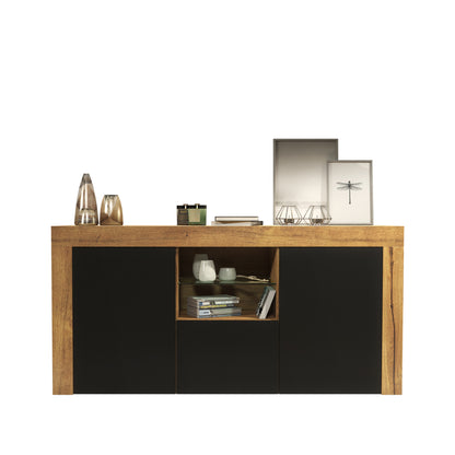 Sideboard – 145cm – High Gloss Doors – LED or Non-LED – Modern Sideboard Cabinet – LUNARO