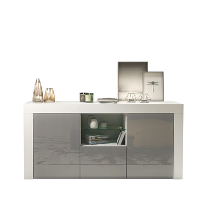 Sideboard – 145cm – High Gloss Doors – LED or Non-LED – Modern Sideboard Cabinet – LUNARO