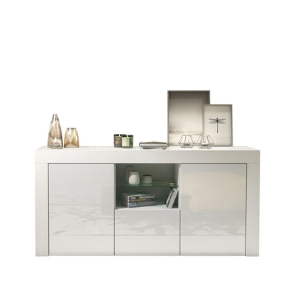 Sideboard – 145cm – High Gloss Doors – LED or Non-LED – Modern Sideboard Cabinet – LUNARO