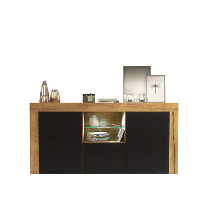 Sideboard – 145cm – High Gloss Doors – LED or Non-LED – Modern Sideboard Cabinet – LUNARO