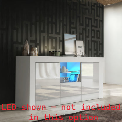 Sideboard – 145cm – High Gloss Doors – LED or Non-LED – Modern Sideboard Cabinet – LUNARO