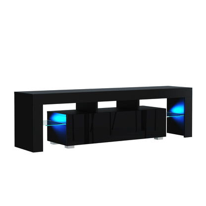 TV Stand – 160cm – High Gloss Doors – LED or Non-LED – Modern Media Unit – LUNARO