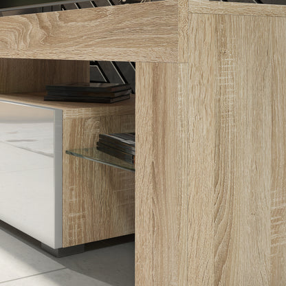 TV Stand – 200cm – High Gloss Doors – LED or Non-LED – Extra-Wide Modern Media Cabinet – LUNARO