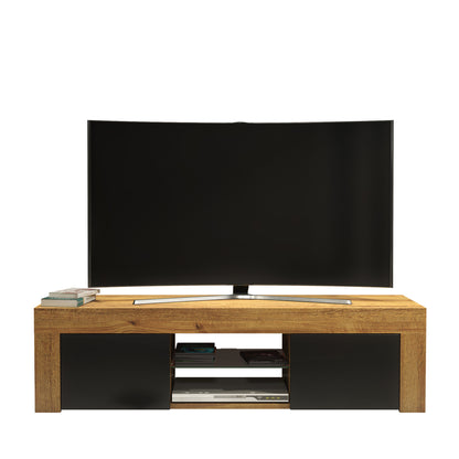 TV Stand – 130cm – High Gloss Doors – LED or Non-LED – Modern Media Cabinet  – LUNARO