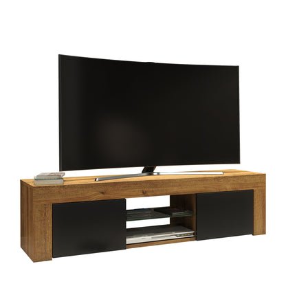 TV Stand – 130cm – High Gloss Doors – LED or Non-LED – Modern Media Cabinet  – LUNARO