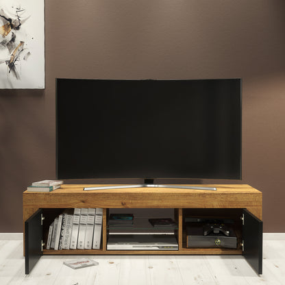 TV Stand – 130cm – High Gloss Doors – LED or Non-LED – Modern Media Cabinet  – LUNARO