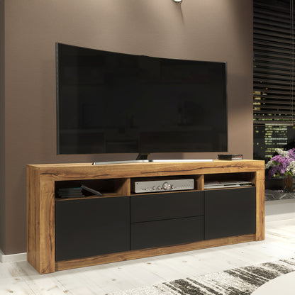 TV Stand – 160cm – High Gloss Doors – LED or Non-LED – Modern Storage Cabinet – LUNARO