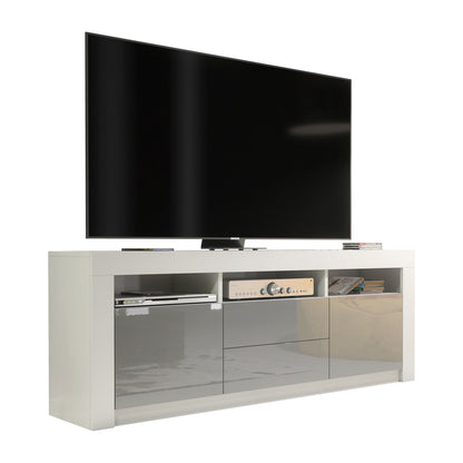 TV Stand – 160cm – High Gloss Doors – LED or Non-LED – Modern Storage Cabinet – LUNARO