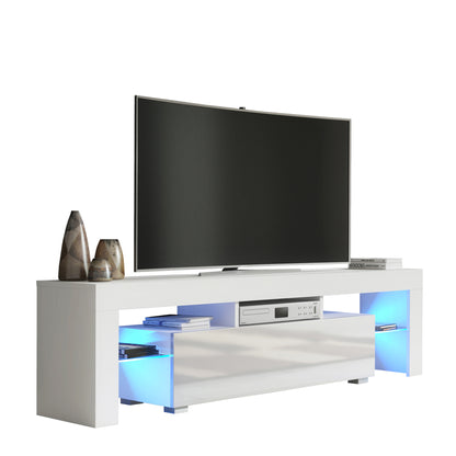 TV Stand – 160cm – High Gloss Doors – LED or Non-LED – Modern Media Unit – LUNARO