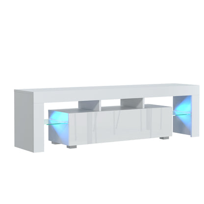 TV Stand – 160cm – High Gloss Doors – LED or Non-LED – Modern Media Unit – LUNARO