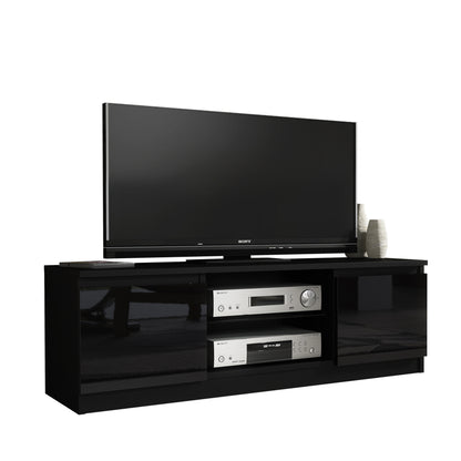 TV Stand – 120cm – High Gloss Front – LED or Non-LED – Compact Modern Unit – VELERA