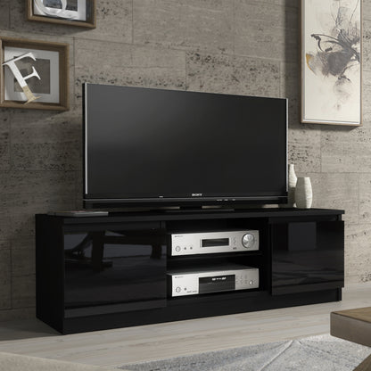 TV Stand – 120cm – High Gloss Front – LED or Non-LED – Compact Modern Unit – VELERA