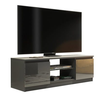 TV Stand – 120cm – High Gloss Front – LED or Non-LED – Compact Modern Unit – VELERA