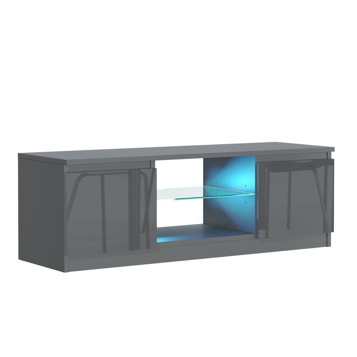 TV Stand – 120cm – High Gloss Front – LED or Non-LED – Compact Modern Unit – VELERA