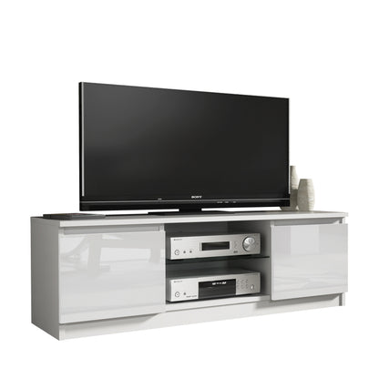 TV Stand – 120cm – High Gloss Front – LED or Non-LED – Compact Modern Unit – VELERA