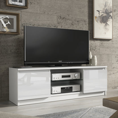 TV Stand – 120cm – High Gloss Front – LED or Non-LED – Compact Modern Unit – VELERA