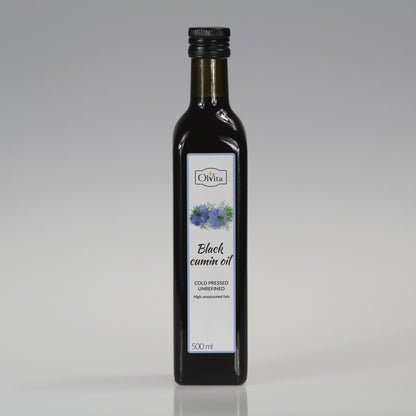 Black cumin / black seed oil (Nigella sativa), cold-pressed Ol’Vita