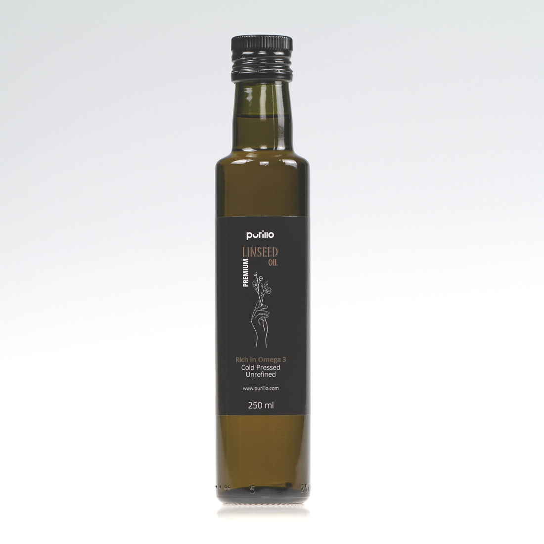 Linseed oil, cold-pressed, unrefined - Purillo